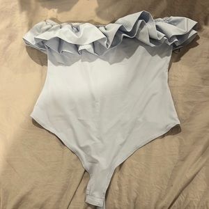 Altard state ruffle body suit